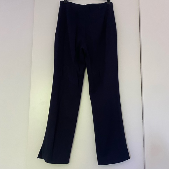 Escada Navy Blue StraightLeg Pants - Picture 2 of 3